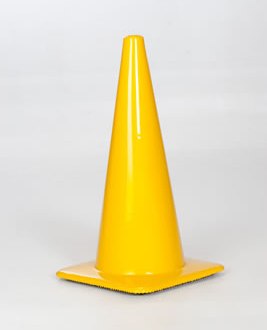 28 inch Safety Yellow PVC Traffic Cones, Case of 8