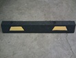 3 ft Rubber Garage Parking Stop with Yellow Stripes - Click for more details.