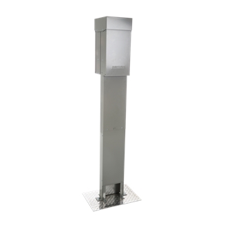 UL Listed 50, 30, 20 amp Double Sided RV Pedestal, Pad Mount