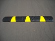 Rubber Speed Bump, Stripes, Dual Cable Protectors, 6 ft - Click for more details.