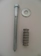 6 inch Lag Screw, Washer and Shield for Parking Stop, Car Stop - Click for more details.