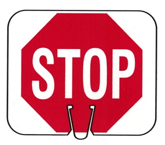 Reflective Stop Portable Cone Sign
