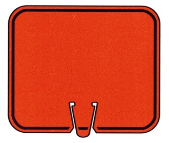 Orange Blank Cone Sign