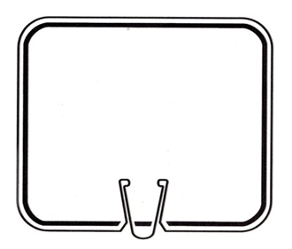 White Blank Cone Sign, Custom Portable Signage