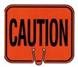 Caution Portable Cone Sign - Click for more details.