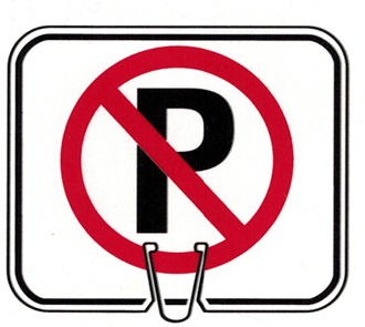 No Parking Symbol Parking Lot Cone Sign