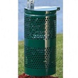 Dogipot 10 gallon Green Aluminum Receptacle with lid 1206A-L