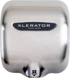 Xlerator Automatic Hand Dryer, Brushed Stainless Steel Cover, XL-SB