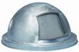 Galvanized Dome Lid for Expanded Metal Outdoor Trash Receptacle