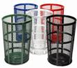 Expanded Metal Outdoor Park Trash Receptacle, 48 gal - Click for more details.