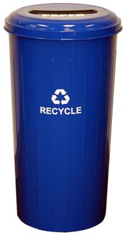 Metal Receptacle for Recycling Paper, 20 gal