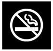 No Smoking Symbol Stencil, 22 inch diameter - Click for more details.