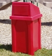 32 gal Square Trash Can, Liner and Dome Top Lid, Choose Color - Click for more details.