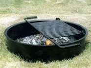 Commercial Park Campfire Ring W Cooking, Campground Fire Pits