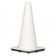 18 inch White PVC Traffic Cones, Case of 20, $9.53 ea