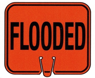 Flooded Cone Sign