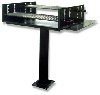 Commerical Campground Group Grill with Two Adj Grates, Shelf, Mounting Post - Click for more details.
