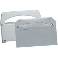 White Plastic Half Fold Seat Cover Dispenser